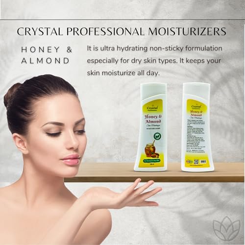Image of Unisex Professional Honey & Almond Hydrating Moisturizer | Deep Nourishing Skin Cream | Softens, Smooths & Improves Texture | For Men and Women | All Skin Types (100ml)