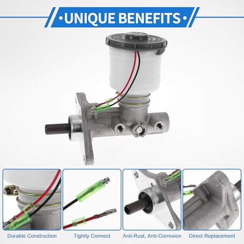 VekAuto 1 Pcs Brake Master Cylinder for Honda Accord 1990-1995 No.46100SM4A03 Engine Compartment Hydraulic Master Cylinder with Reservoir by VekAuto - Used condition - Image 4