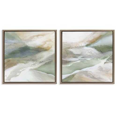 Cadre flottant Serene Misty Valley déco murale robuste facile à poser