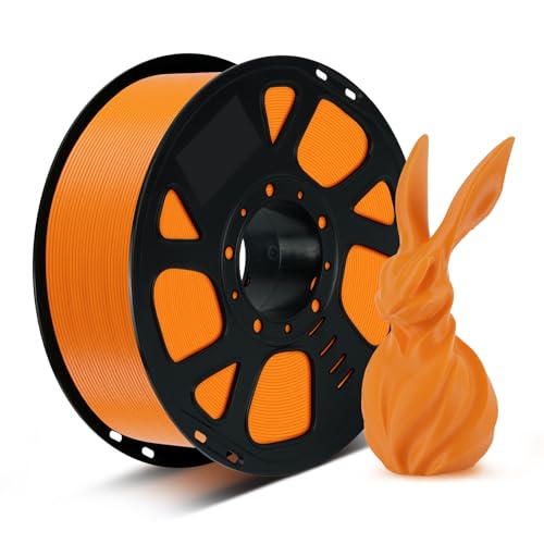 Kingroon PLA Filament 1.75mm, 1kg Spool (2.2lbs), +/- 0.02mm Tolerance, Smooth 3D Printing Filament, Fits for Most FDM 3D Printers, Pumpkin Orange