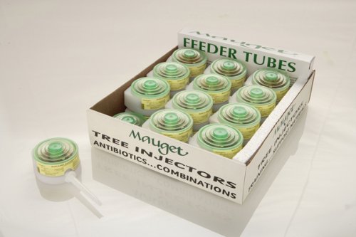 Mauget Inject-A-Min Manganese - 6ml Manganese Supplement for Rapid Greening & Vibrant Tree Growth, Spill-Proof Liquid Fertilizer - Pack of 24 Caps