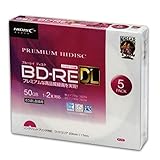 HIDISC BD-RE DL 1-2倍速対応 50GB くり返し録画用デジタル放送対応 HDVBE50NP5SC