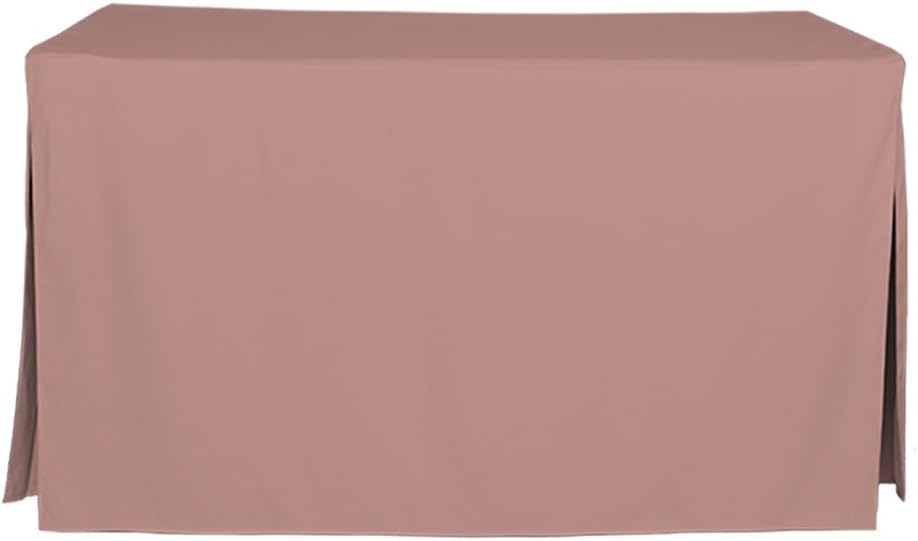 5-Foot Tablecloth, Fitted Folding Table Cover, Tablevogue, Rose