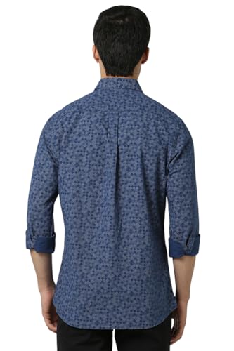 Image of Van Heusen Casual Printed Shirt for Men| Premium Cotton| Full Sleeves| Slim Fit |Breathable Fabric