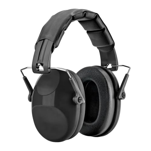 Zwfjcmsa Casque Antibruit Réglable pour Enfants - Protection Auditive - pour Dormir - Noir