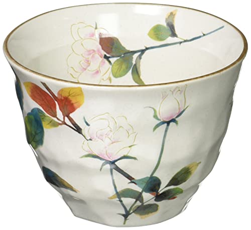 セラミック藍 ばら雅 煎茶 白 3702