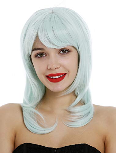 WIG ME UP - 3003-T2333 Lady Wig shoulder-length medium long layered straight hair light green, light green (T5507) - Image 4