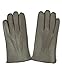 YISEVEN Winter Men's Touchscreen Warm Lambskin Leather Gloves Wool Lined Classical Urban Style Three Point Genuine Sheepskin For Dress Driving Motorcycle Work Gifts, Gray 8.5