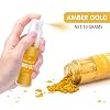 Edible Glitter Spray - 10g Edible Luster Dust Metallic Food Grade Coloring Glitter for Drinks, Cake Decorating, Baking - Edible Dust Powder Shimmer Dusting Powder for Icing,Chocolate,Candy(Amber Gold)