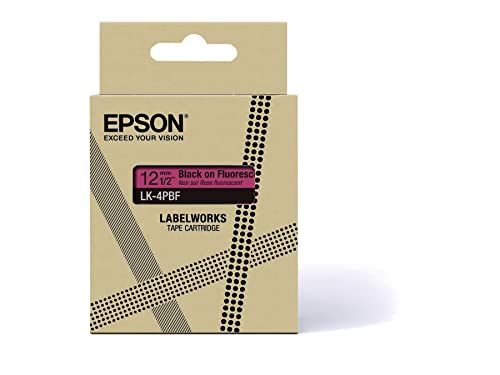 Cartouche d'encre Epson LK 4PBF pour LabelWorks LW C410 et LW C610 sur fluorescent - vue 5