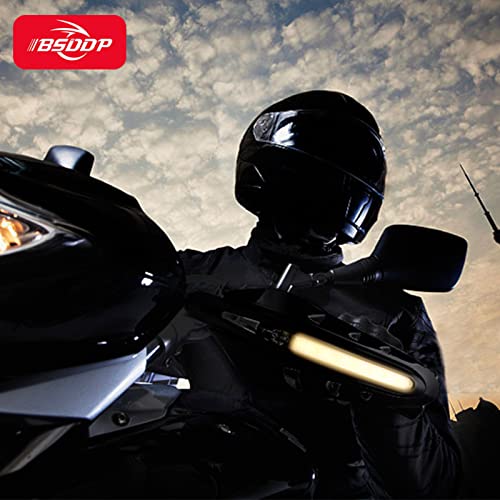 DOYING 2 unidades Protetor de mão universal para motocicleta Protetor de mão com luz LED Protetor de