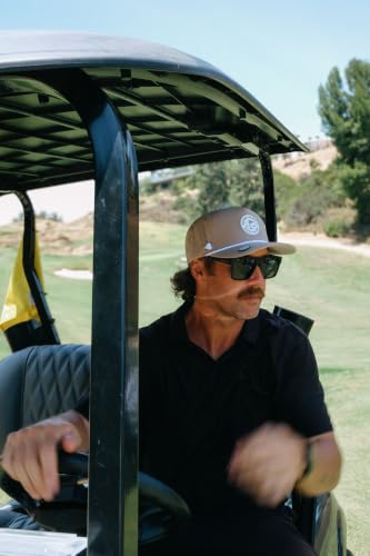 Image of BRIMZ Golf Performance Hat - Tee Holder & Magnetic Brim - Breathable Sweat & Water Resistant Golfing Snapback Cap