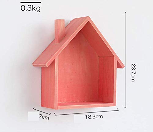 XYL HOME Estante de Madera Retro de la Pared Estante Creativo Enrejado Colgando de múltiples Funciones de Almacenamiento de Rack de Acabado, casa de Polvo