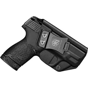 Amberide IWB KYDEX Holster Fit: Smith & Wesson M&P Shield Plus / M2.0 / M1.0-9mm/.40 S&W – 3.1″ Barrel Pistol | Inside Waistband | Adjustable Cant | US KYDEX Made