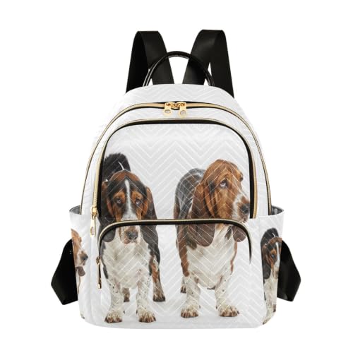 Sac à dos tendance femme avec 2 grandes poches principales imprimé animalier