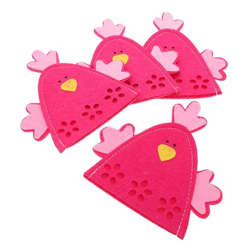 Gadpiparty 4pezzi Copriuova Forma di di Sacchetti per Conservare Uova di Portauova Decorativo di Involucri per Riutilizzabili e Leggeri