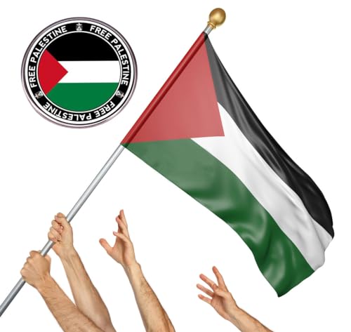 Image of zhanghaoran Free Palestine Enamel Lapel Pin Palestine Flag Badge Pin Palestinian National Brooch Pin Palestinian Support Pin Palestinian Friendship Pin Freedom and Peace