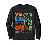 souvenir del parco nazionale di yellowstone wyoming yellowstone maglia a manica