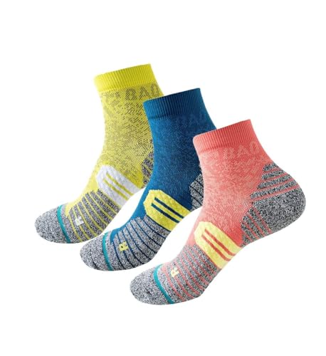Coolmax Compression Running Gym Hiking Basketball Athletic Crew Socks AntiBlister Cushioned Support