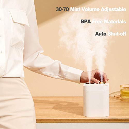 Fanximan Mini Battery Powered Cordless Humidifier - Portable Wireless Plant Humidifier,Usb Rechargeable Small Humidifier For Baby,Bedroom,Travel,Office #TOP4