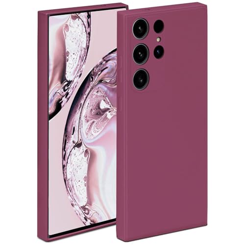 Coque Samsung S24 Ultra silicone souple prune protection appareil photo et ecran