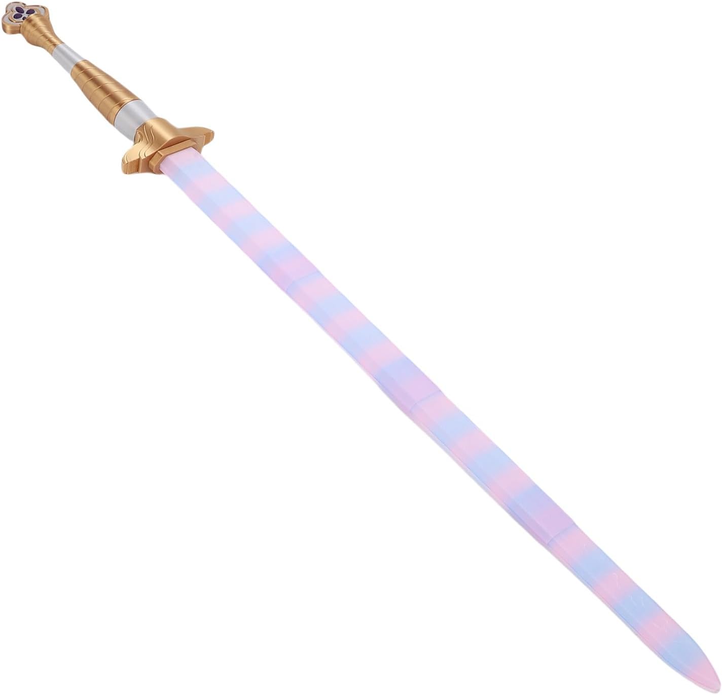 3D Printed Sword, PLA Retractable Colorful Cosplay Sword, Portable Realistic Festival Costume Accessory for Role Playing