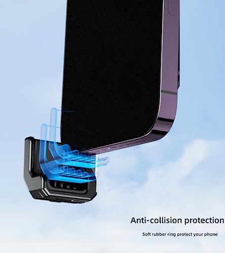 Kewig Motorcycle Phone Mount, Bike Phone Mount, Quick Install Handlebar Clip For Bicycle Scooter With Sturdy Aluminum Alloy Mounting Base, Fit For 4-7" Phones #TOP3