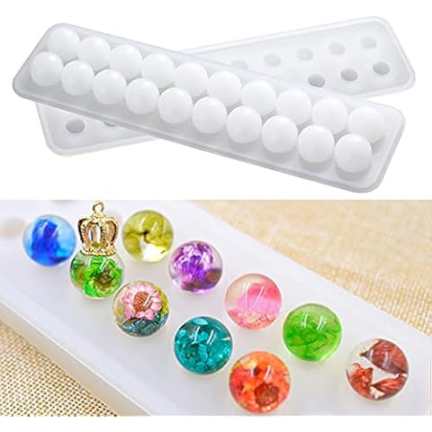Silicone Mold Set Pendant Mold for DIY Necklace Bracelet Jewelry Making Craft - 20 Cavities Cover