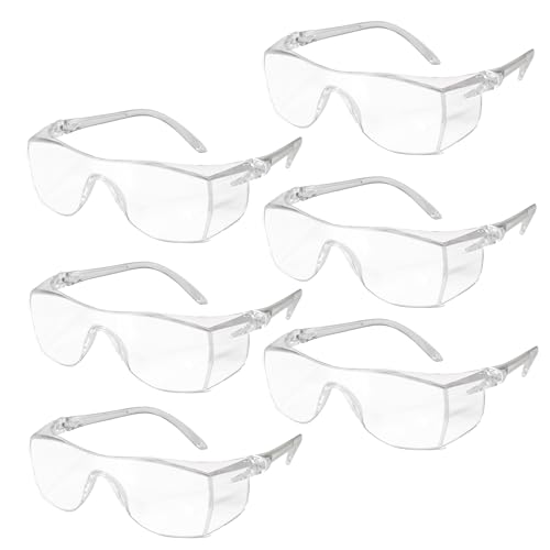 Image of OMOS Safety Goggles Eye Protection, Anti Fog, Scratch Resistant, UV Protected, Light Weight Polycarbonate Protective Safety Glasses (6)