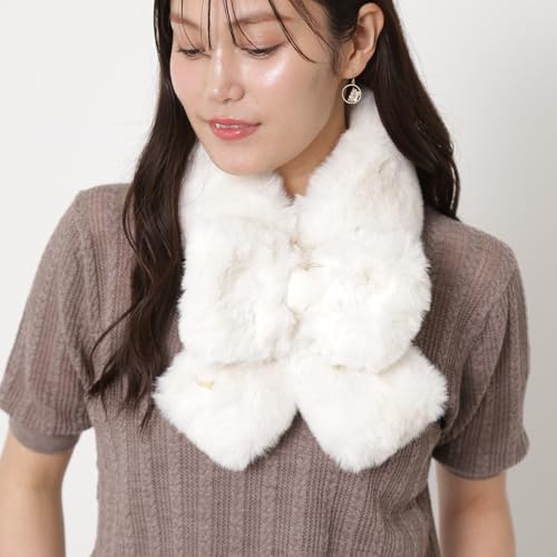 Paul & Joe マフラームーンバット フェイクファー マフラー レディース リボン 46091 の商品画像 2