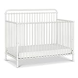Million Dollar Baby Classic Winston 4-in-1 Convertible Metal Crib in Washed White, Greenguard Gold...