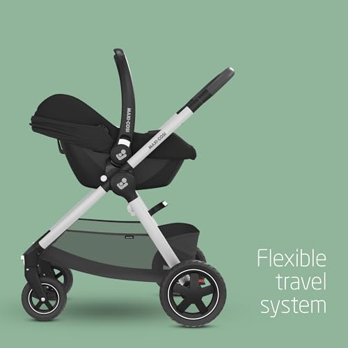 Maxi-Cosi CabrioFix i-Size, Baby Car Seat, 0–12 Months, Max. 12kg, Lightweight Car Seat Newborn (3.2kg), Large Sun Canopy, Extra Padded Seat, Fits Most Maxi-Cosi Pushchairs, Essential Black - Image 5