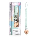 ★【SILICONA DE GRADO ALIMENTARIO】Pinza para chupetes de silicona de grado alimentario sin BPA. Sin PVC, plomo ni ftalatos. No es tóxico y es seguro para los bebés.