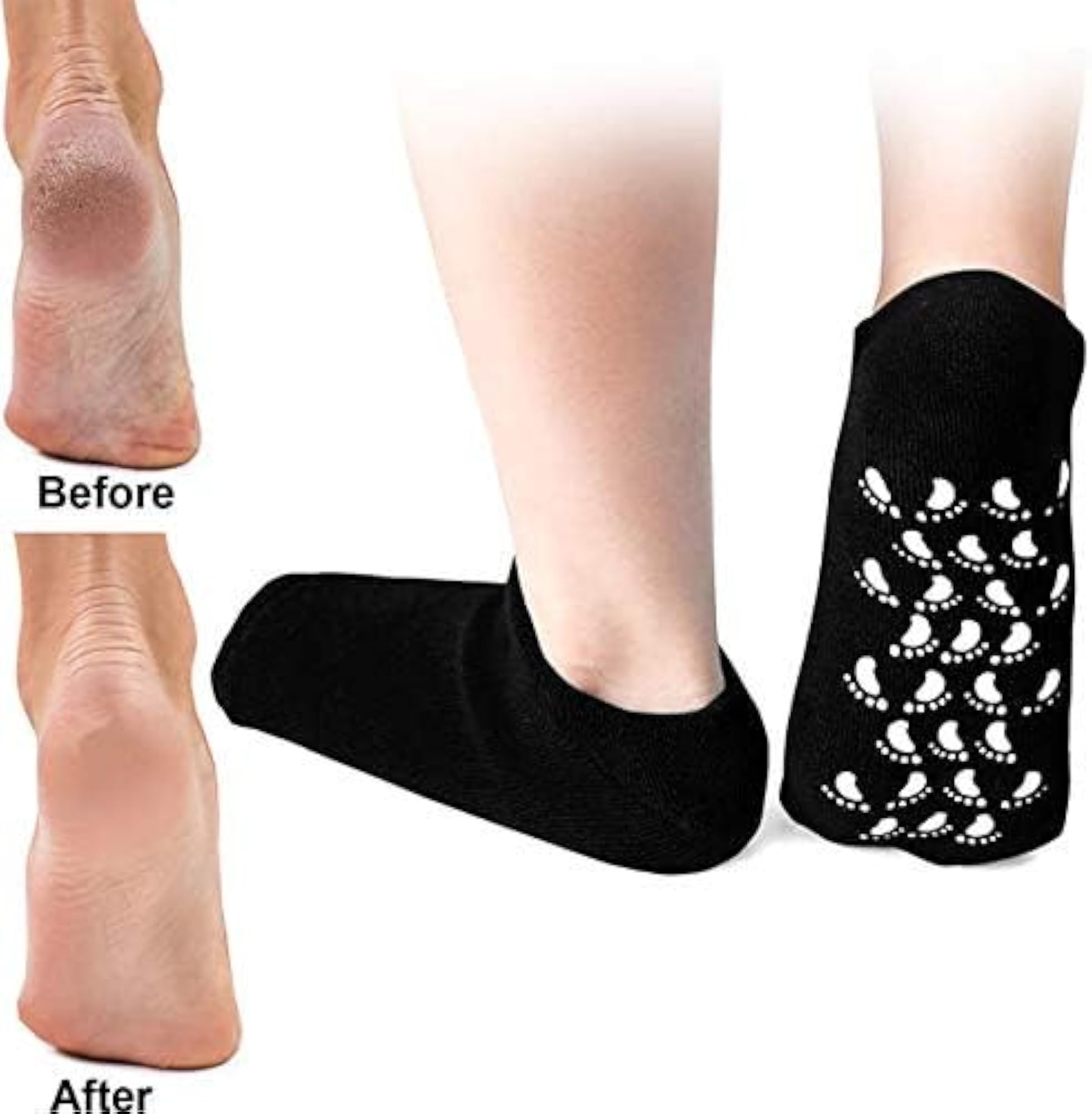 Silicone Socks for Cracked Heel Repair Spa Treatment