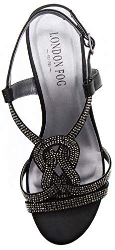 London Fog Womens Macey Demi-Wedge Dress Sandals