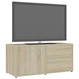 festnight mobile porta tv, mobili tv soggiorno, moderno mobile tv, mobile tv in truciolato 80x34x36 cm rovere sonoma