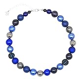 Collana di perle per ogni occasione: le perle individuali rendono la collana da donna unica. Grazie alla catena di estensione, la collana si adatta a qualsiasi collo. Il design perfetto per un matrimonio, dirndl, feste o per l'uso quotidiano