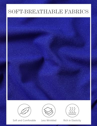 Image of DRESSTELLS Women's Cocktail Party Formal Wedding Guest Church Modest Prom Long High Low Evening Dress