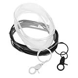 KOMBIUDA 2個ミニ透明収納バッグ ポータブルフラッシュディスクケース 軽量キーホルダー付き 吊り下げ式小型ポーチ データケーブルとイヤホンの整理に