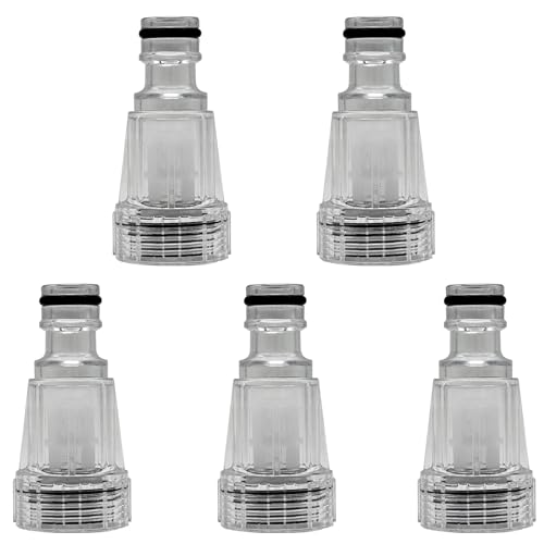 Scettar 5 Pezzi Filtro dell'Acqua,Filtro per l'acqua per Idropulitrice,Filtro Acqua per Inserto per Idropulitrici Alta Pressione,Irrigazione da Giardino