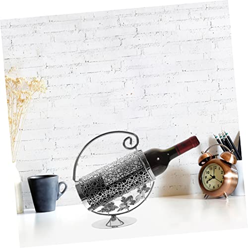 KICHOUSE 3 Peças De Cremalheira De Vinho De Ferro Para Decorar Ferro Forjado Prateado