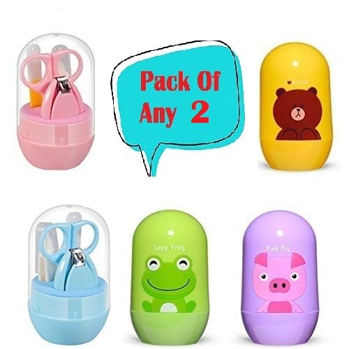 Manan Shopee Baby, Infant and Toddler Grooming Kit with Scissors - The Best Unique Baby Shower Gift for Girls and Boys Pack of 2 (Color May Vary) (Multi_Color)-picture-37