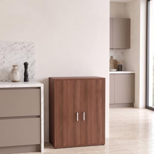 FURNIFLIX Engineered Wood Multipurpose Storage Cabinet Kitchen Ca...