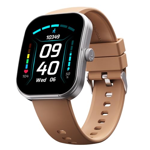 Image of boAt Wave Sigma 3 Curv Smartwatch with 2.01 inch (5.33 cm) Immersive Curved Display, Metallic Finish, Functional Crown, BT Calling, Sleep, Stress, Heart Rate & SpO2 Monitoring, SOS, IP68(Timber Brown)