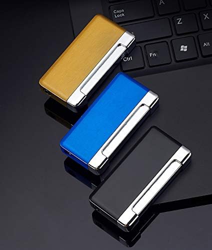 Miniatura 7 de Encendedor de cigarrillos con llama de chorro, encendedor de cigarrillos conmutable con esfera de llama ajustable, butano recargable para