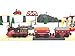 Toy Train Electric Train Set for Wooden Tracks, Christmas Motorized Train Toys for Toddlers, Battery Operated Train Includes Lights, Sounds, Smoke, Steam Train Compatible with Thomas, Brio
