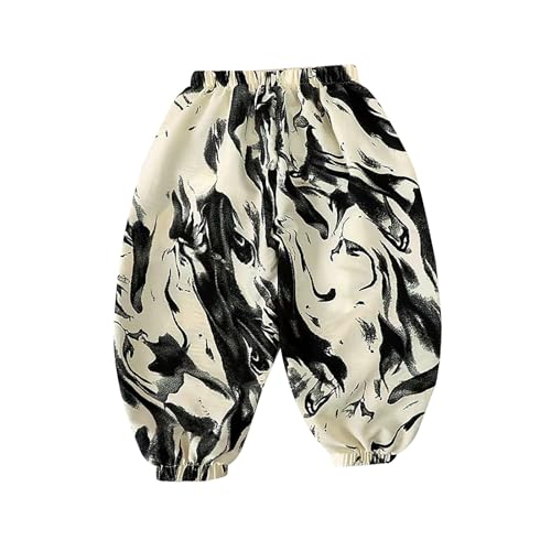 BILIKEYU Baby Toddler Little Boys Girls Harem Pants Elastic Waisted Color Block Breathable Casual Sweatpants