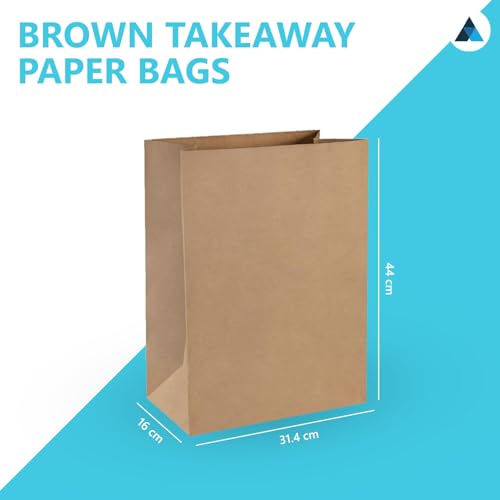 NationwidePaper Strong Takeaway Paper Bags No Handles - Image 3