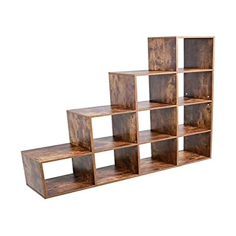 BAKAJI Bücherregal, 10 Etagen aus Holz, MDF Cover