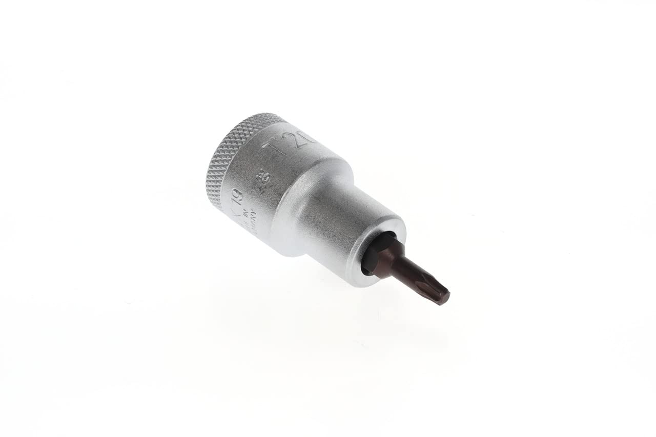 GEDORE Screwdriver bit socket Torx, Short, T20, AF 3.86 mm, 1/2" 12.5 mm, Screwdriver bit socket, Tool, ITX 19 T20 - Image 4